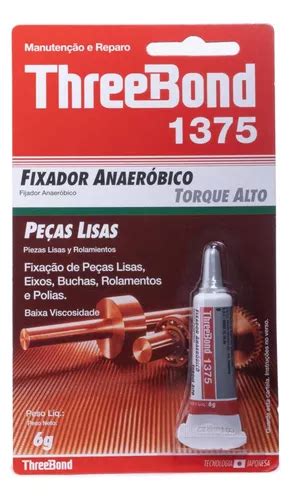 Fixador Trava Rosca Alto Torque Verde Three Bond 1375 6g MercadoLivre