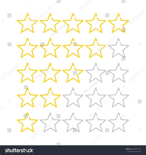 Five Star Review Rating Customer Service Stock Vector (Royalty Free