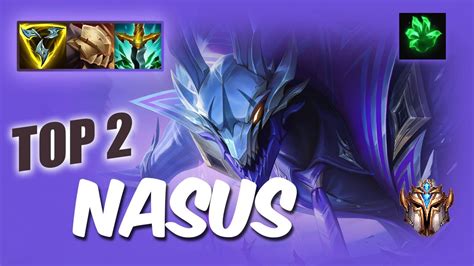 Wild Rift Nasus Top 2 S10 Rush Challenger Ranked Game Build Youtube