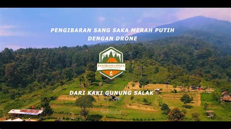 Panorama Pinus Hjp Land Drone Pengibaran Sang Saka Merah Putih