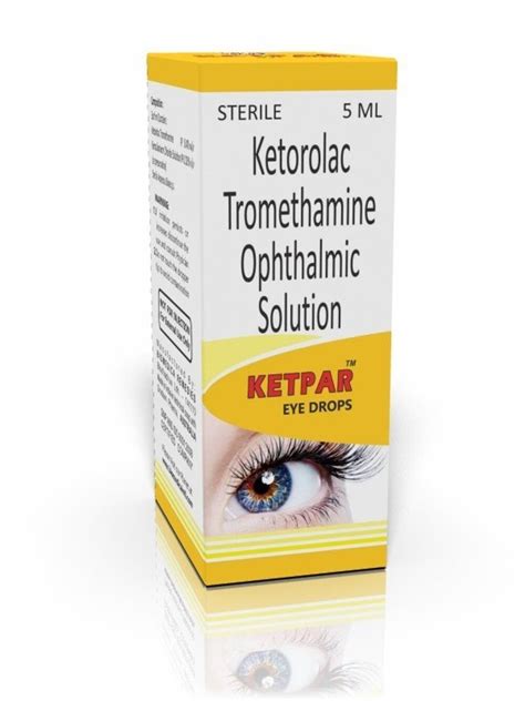 Ketpar 0 4 Ketorolac Tromethamine Eye Drop Biomedica Remedies Packaging Size 5ml At Rs 65 00