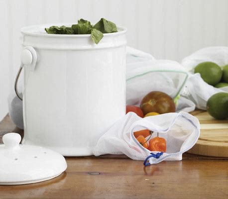 Ceramic Kitchen Compost Bin - Natural Home Brands