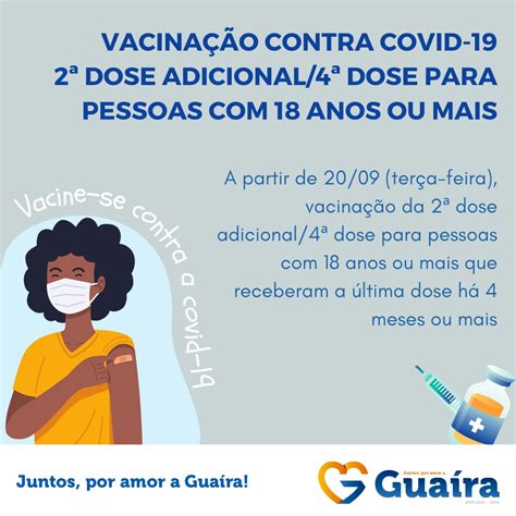 Jornal O Guaíra Vacinação contra COVID 19 2ª dose adicional 4ª dose