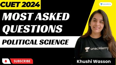 Most Asked Questions Political Science Cuet Khushi Wasson