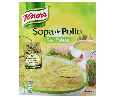 Knorr Sopa De Pollo Con Fideos Sobre De G