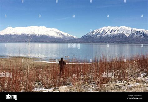 Lake Utah, Spanish Fork, Utah, USA Stock Photo - Alamy