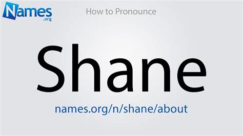 How To Pronounce Shane Youtube