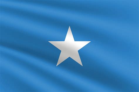 Somalia flag illustration. Somalia national flag. Waving Somalia flag ...