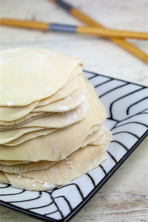 Homemade Gyoza Wrappers Dumpling Wrappers Ohmydish