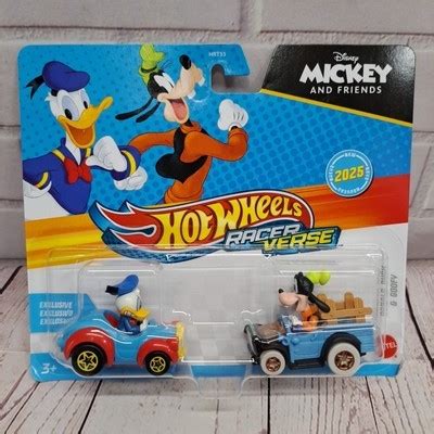 2025 HOT WHEELS RACER VERSE DONALD DUCK GOOFY 2 PACK Contemporary Manufacture