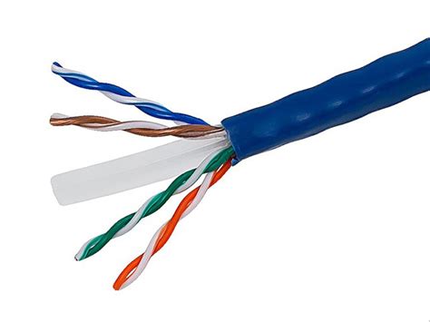 Monoprice Cat6 1000ft Blue Cm Ul Bulk Cable Stranded Wspine Utp