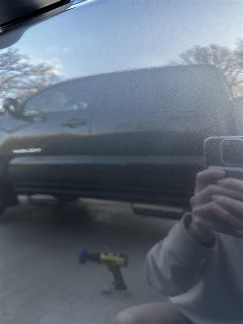 Before and after someone door dinged my car at work. Used Meguiar’s