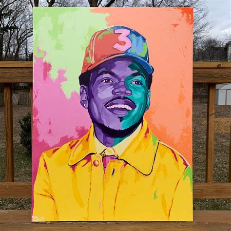 Chance The Rapper Original Painting Etsy