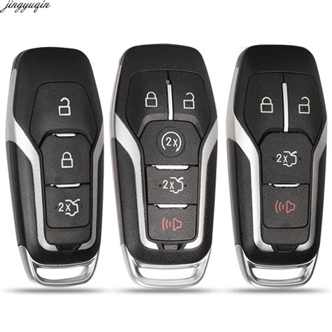 Jingyuqin Buttons Remote Smart Car Key Case Shell For Ford