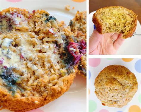 Almond Butter Banana Oat Muffins 3 Ways Gf Df