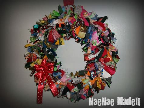 Scrap Fabric Wreath Crafts Fabric Wreath Fabric Scraps