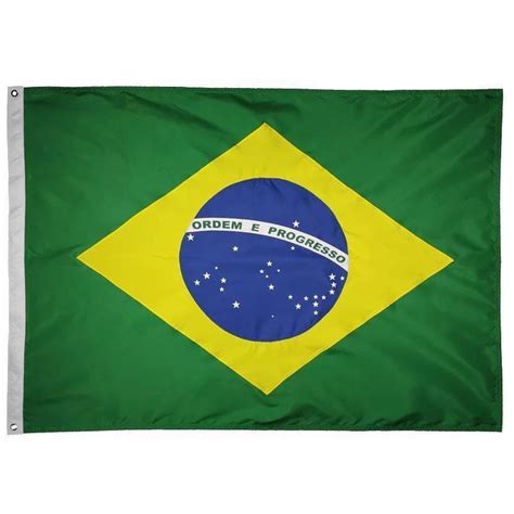 Bandeira Oficial Do Brasil 256 X 180 Cm 4 Panos