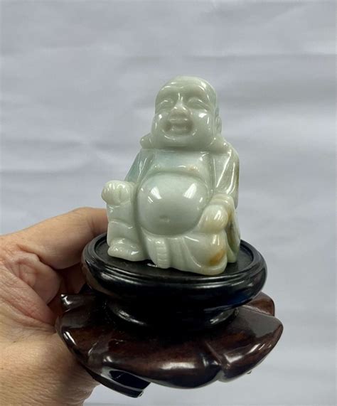 Jade Figurines - Laughing Buddha, Women's Fashion, Jewelry & Organisers ...