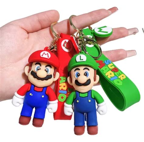 Kit Chaveiros Mario Luigi Personagem Cole O Chave Carro Frete Gr Tis