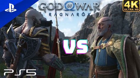 Kratos Vs Baldur God Of War Ng Ragnarok 4k Hdr Youtube