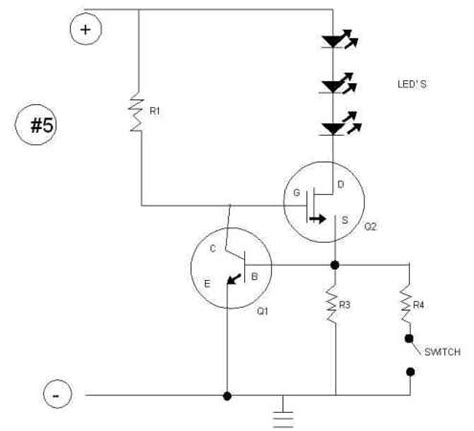 Led ad alta luminosità il circuito per pilotare i led di potenza