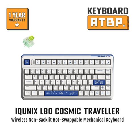 IQUNIX L80 Cosmic Traveller Wireless Non Backlit Hot Swappable Mechanical Keyboard Shopee