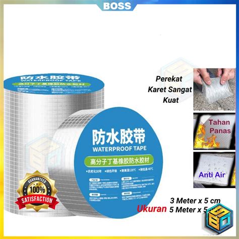 Jual Boss Murah Cod Lakban Anti Bocor M M Lem Anti Air Alumunium Foil