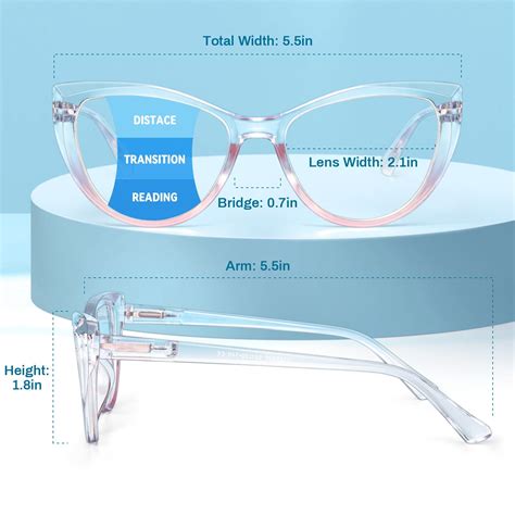 Gaoye 3 Pack Cat Eye Progressive Multifocal Readers 2 Pack Reading