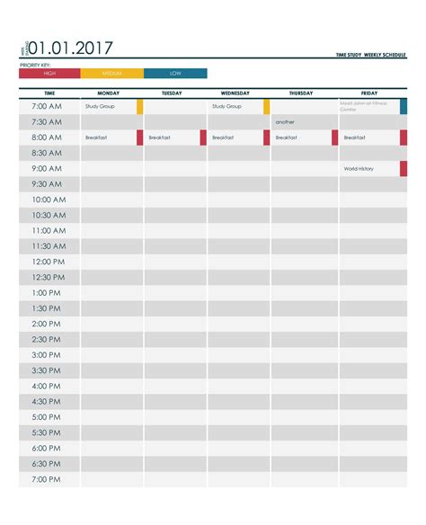 Free Printable Time Study Templates Pdf Word Ppt For Employees