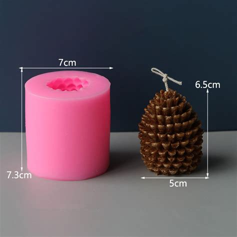 Pine Cone Silicone Mold Christmas Pine Cone Candle Etsy