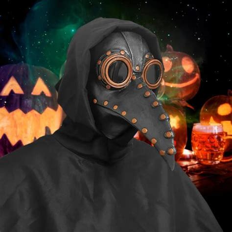 HAOXIU Plague Doctor Mask Halloween Maske Mittelalter Pest Maske Doktor