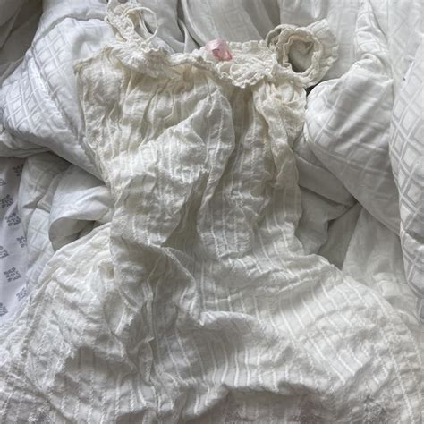 Beige Victoria Secret Angels Lingerie Dress Depop