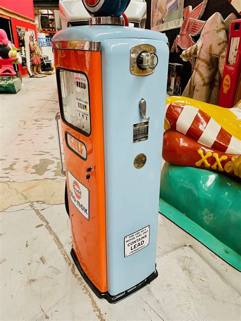 Gulf Tokheim Restored 1955 Gas Pump StefVintageStore