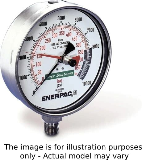 Enerpac T L Test System Gauge Stainless Steel Max Psi