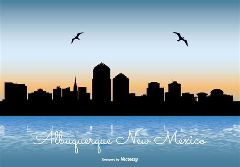 Albuquerque New Mexico Skyline Illustration - Download Free Vector Art ...