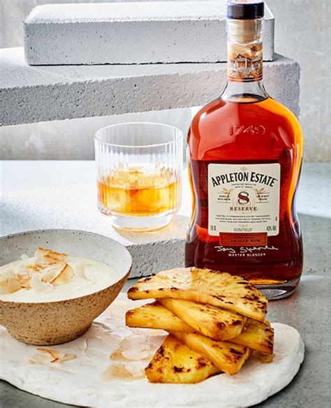 Grilled Rum Soaked Pineapple With Toasted Coconut Yoghurt Cream Toast