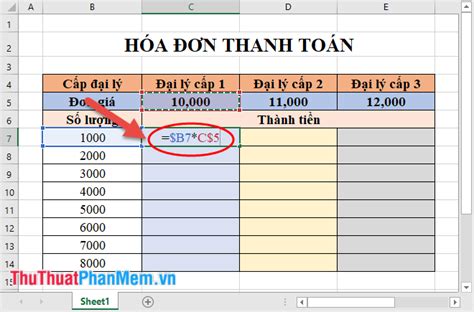 C Ch C Nh C Ng Th C Trong Excel C Nh V Ng D Li U Trong Excel