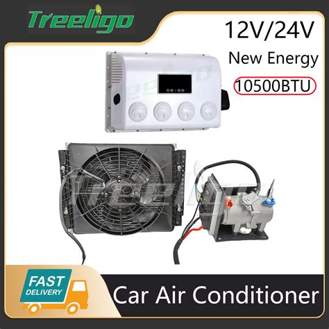 Treeligo 12000 BTU Truck 12V 24V Cooling Air Conditioner Electric