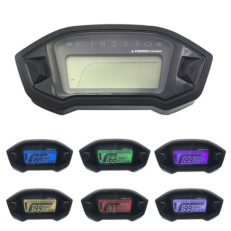 Alta qualidade universal motocicleta lcd digital velocímetro