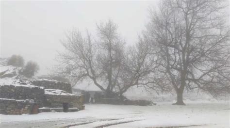 The First Snow Fell In Crete - See Photos