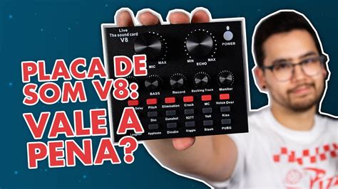 Placa De Som V8 Vale A Pena Teste BM 800 YouTube