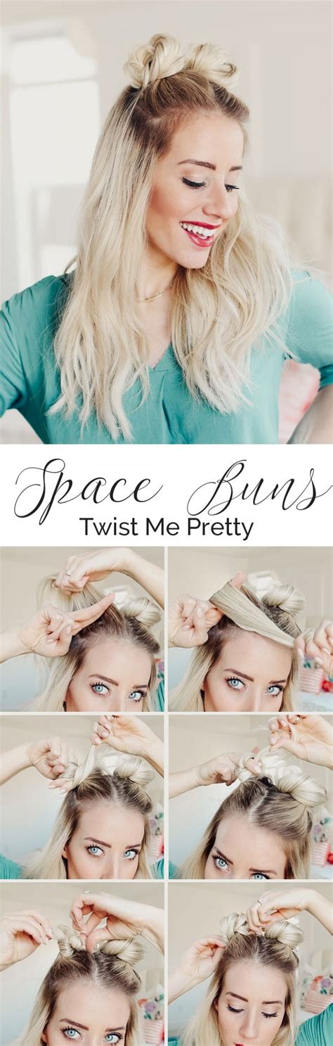 How To Do Space Buns Twist Me Pretty Easy Everyday Hairstyles