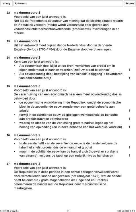 Correctievoorschrift Vwo De Kern Van De Economie