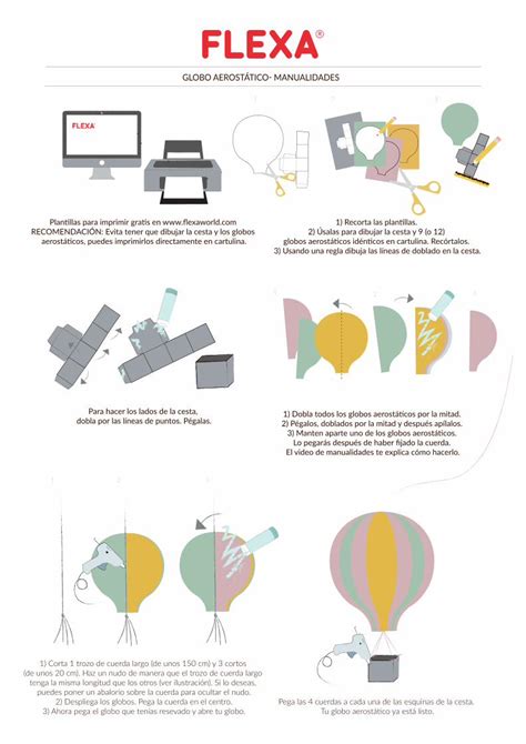 Pdf Globo Aerost Tico Manualidades Pdf Fileplantillas Para