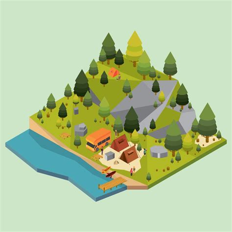 isometric illustration concept  vector art  vecteezy