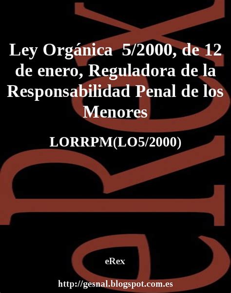 Erex Ley Org Nica De De Enero Reguladora De La