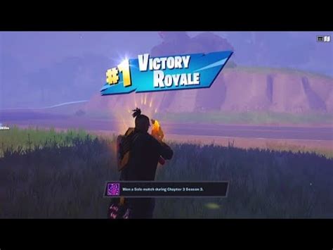 My First Solo Win In Chapter Season Playing The Zero Build Solo