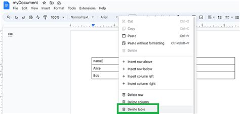 How To Delete A Table In Google Docs Geeksforgeeks