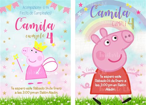 Peppa Pig Invitacion Peppa Pig Cumpleanos Invitacion Peppa Pig Images