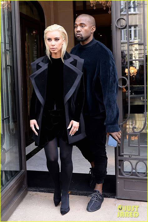 Kim Kardashian Debuts Platinum Blonde Hair Photo Kanye West